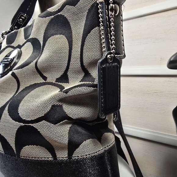 Coach Black and Grey Women's Bag Set - Picture 5 of 16